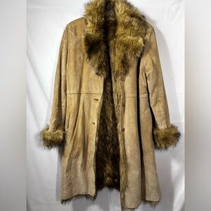 Preowned Brandon Thomas leather coat S-M